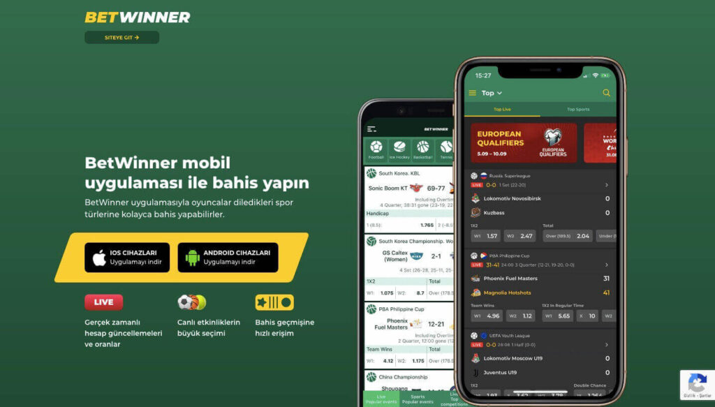 Betwinner mobil giriş